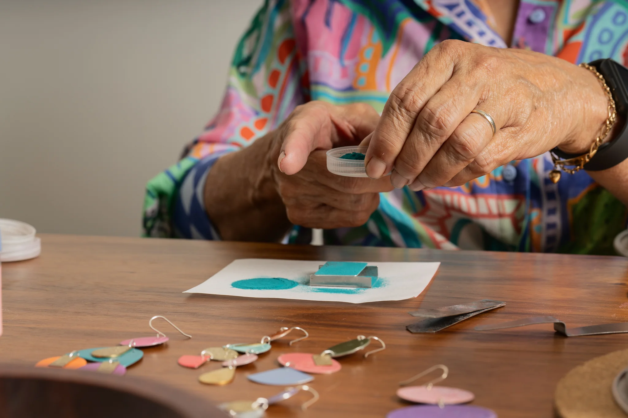 Colour Pop Enamel Earrings with Sue Garrard | SEPPELTSFIELD - Image 6