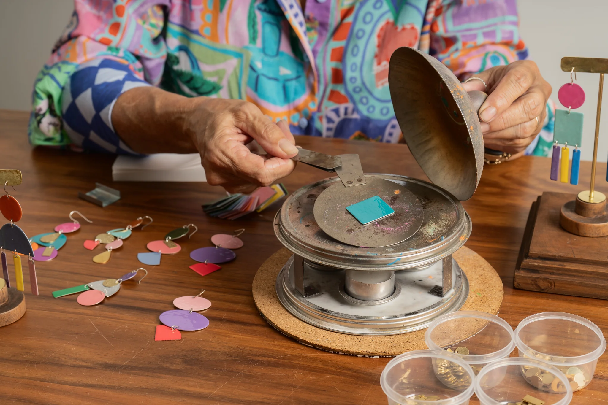 Colour Pop Enamel Earrings with Sue Garrard | SEPPELTSFIELD - Image 7