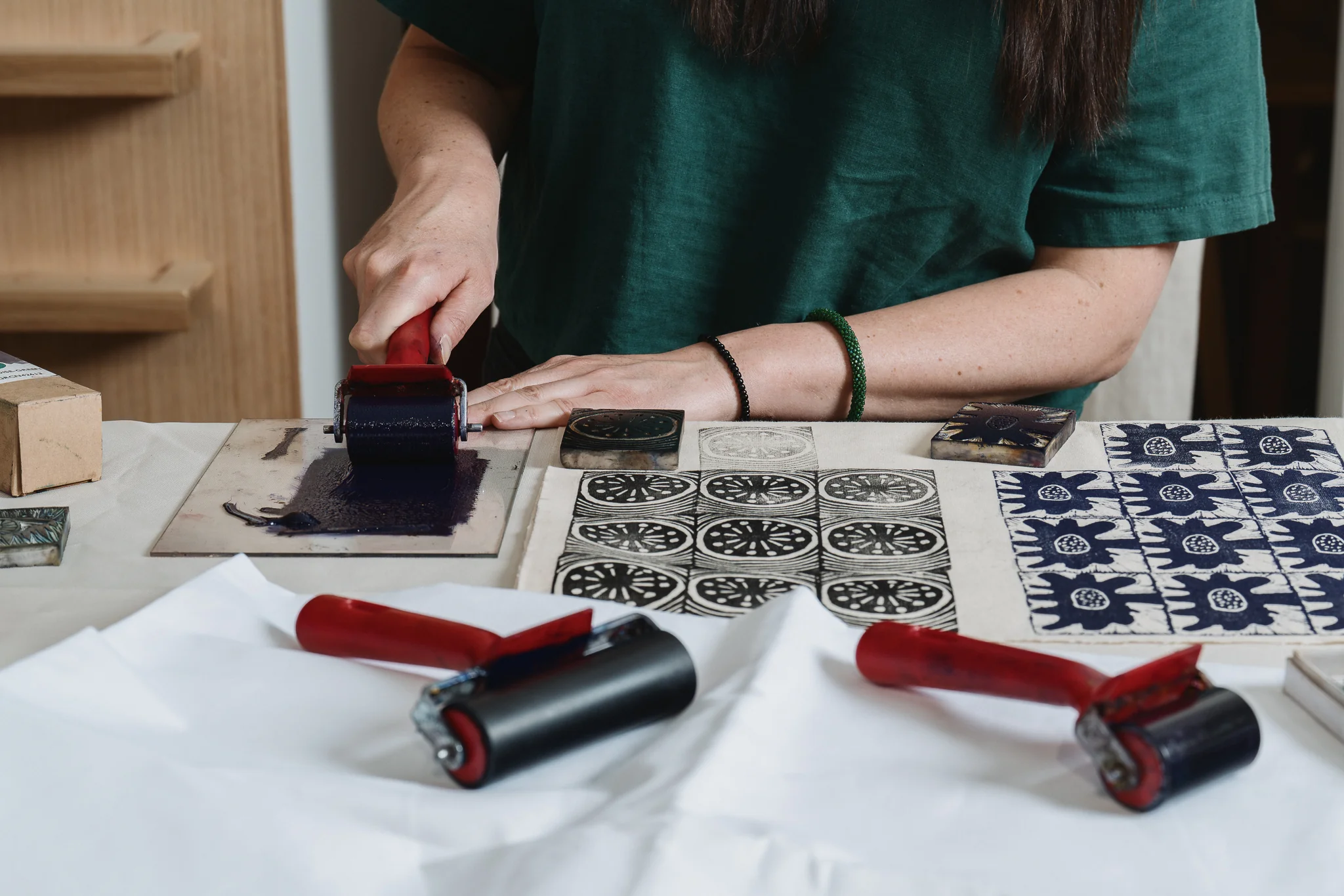 Linocut Printmaking on Textiles | SEPPELTSFIELD - Image 5