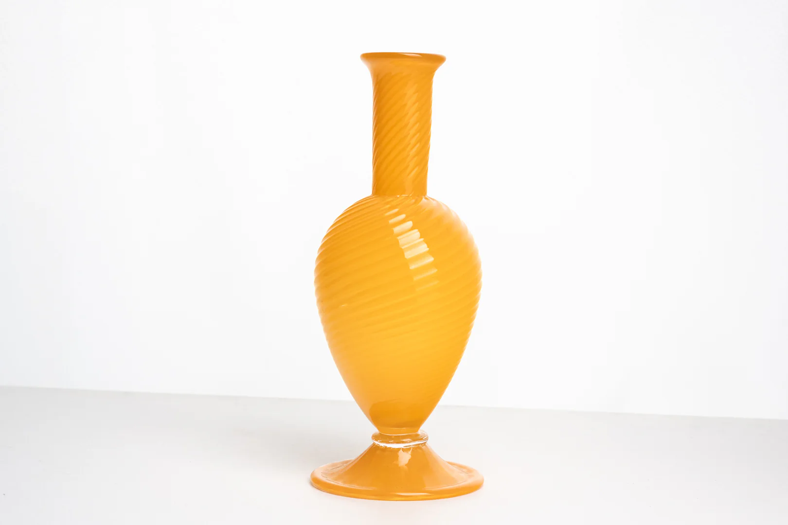 Orange Swirl Vase