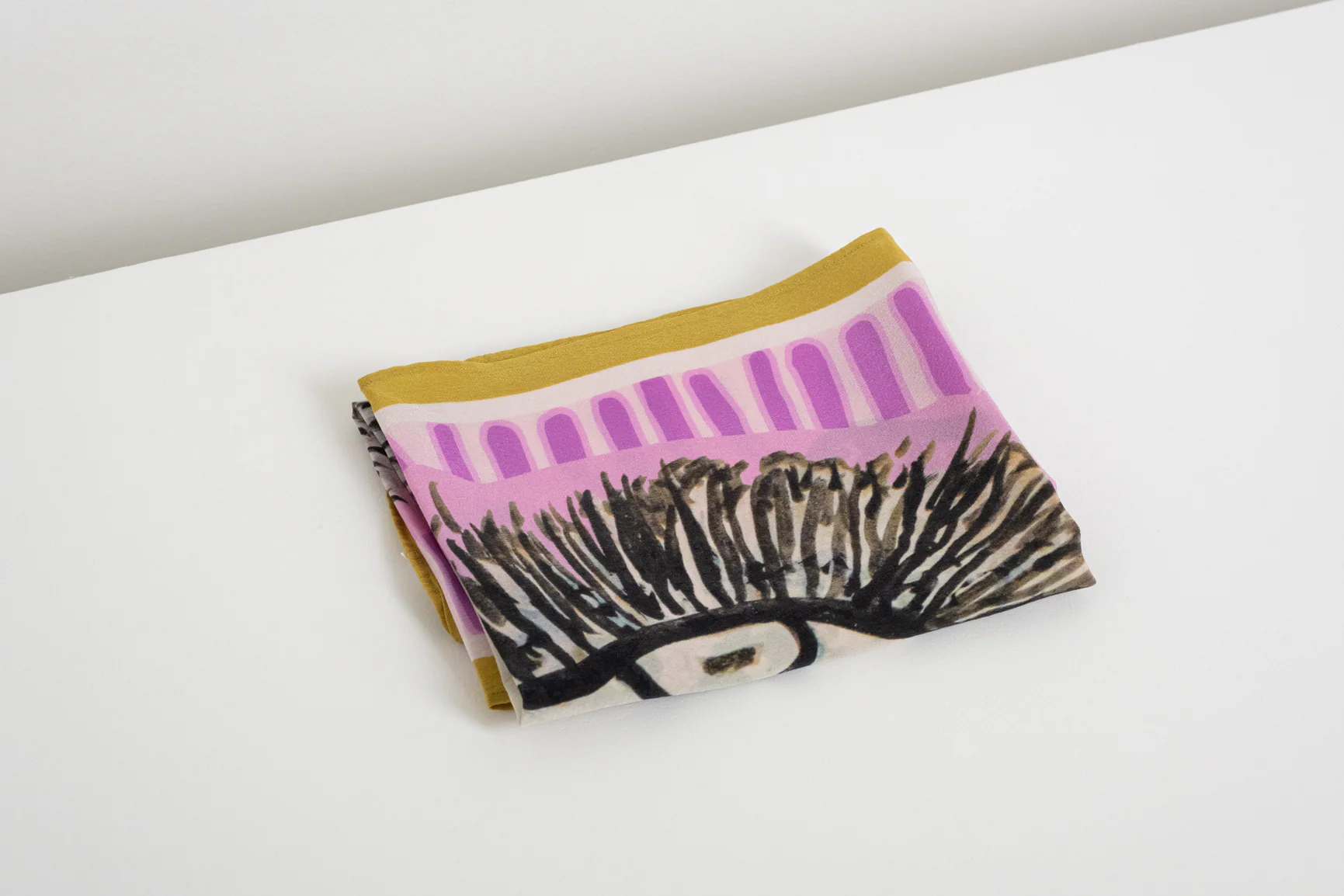 Printed Silk Scarf - Image 3
