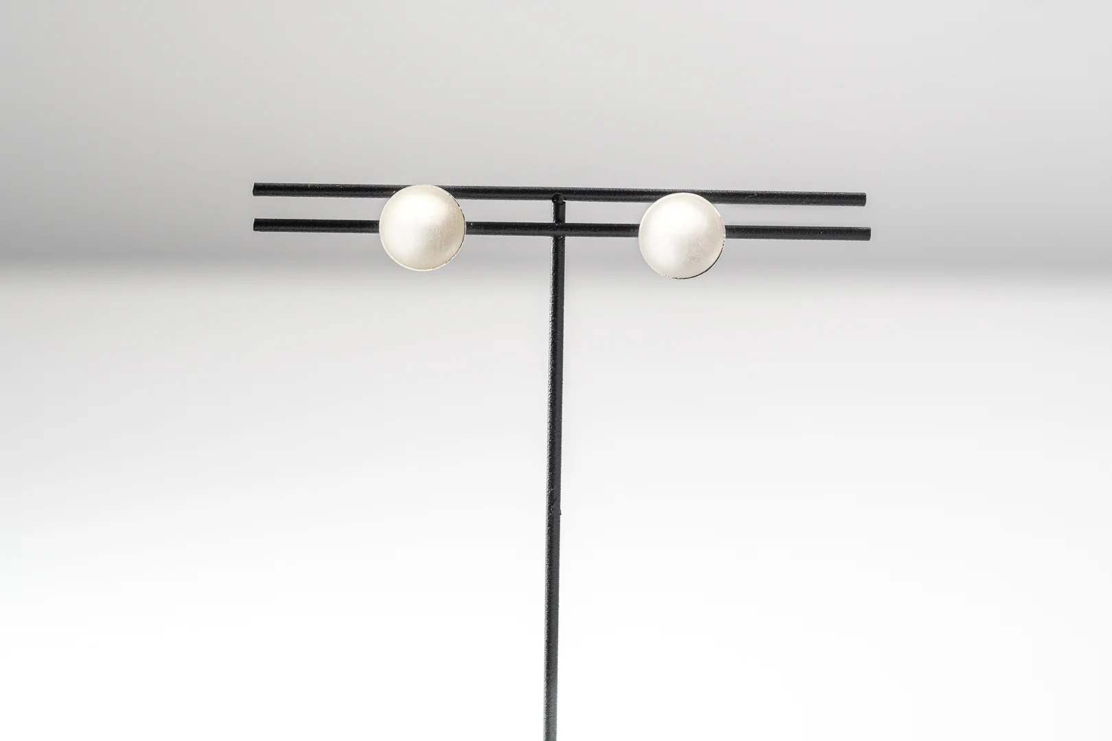 Round Stud Earrings - Image 3